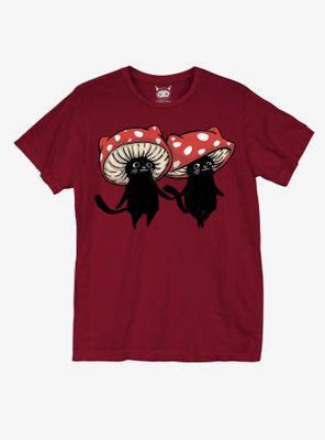 Mushroom Cats T-Shirt By Guild Of Calamity