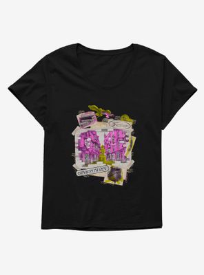 Harry Potter Diagon Alley Scrapbook Womens T-Shirt Plus