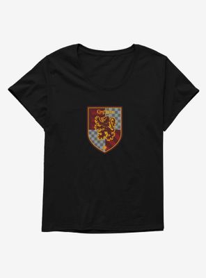 Harry Potter Gryffindor Crest Banner Womens T-Shirt Plus