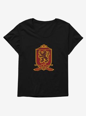 Harry Potter Gryffindor House Shield Womens T-Shirt Plus