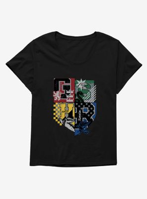 Harry Potter Hogwarts Houses Womens T-Shirt Plus