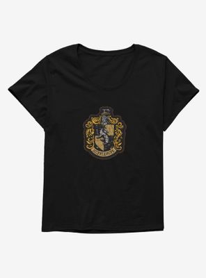 Harry Potter Hufflepuff Patch Womens T-Shirt Plus
