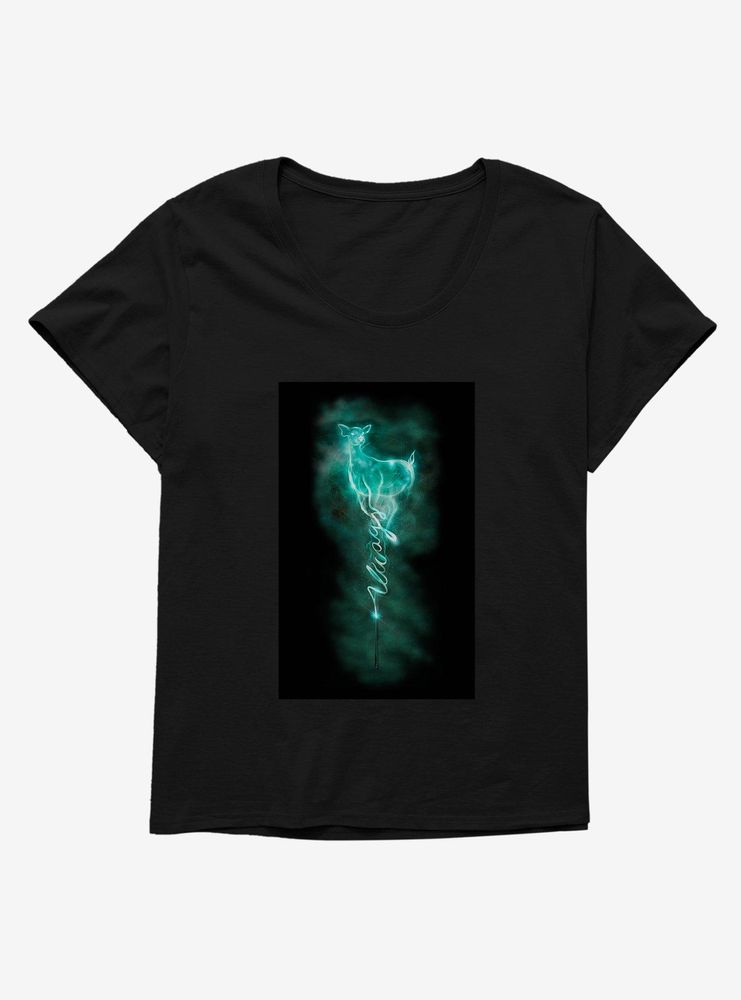 Harry Potter Doe Patronus Wand Womens T-Shirt Plus