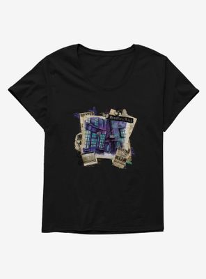 Harry Potter Knockturn Alley Scrapbook Womens T-Shirt Plus