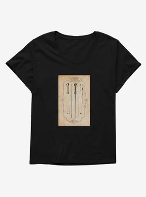 Harry Potter The Wand Of Womens T-Shirt Plus