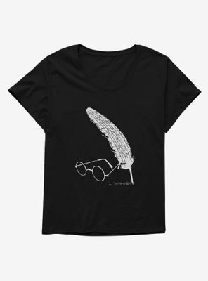 Harry Potter Glasses & Quill Womens T-Shirt Plus