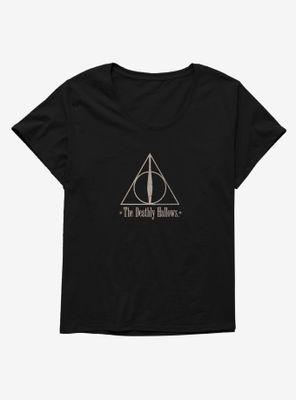 Harry Potter Simple The Deathly Hallows Womens T-Shirt Plus