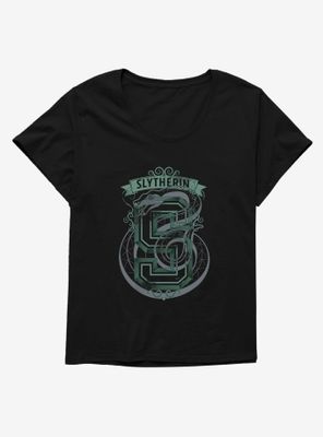 Harry Potter Slytherin Letterman Womens T-Shirt Plus