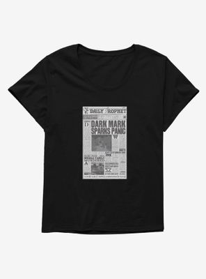 Harry Potter The Daily Prophet Womens T-Shirt Plus
