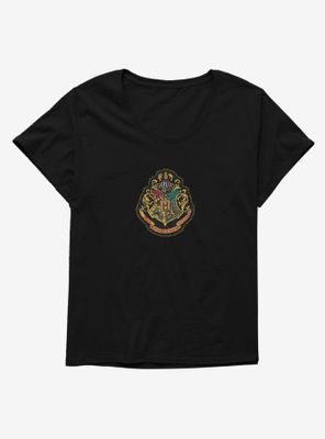 Harry Potter Hogwarts Houses Patch Womens T-Shirt Plus