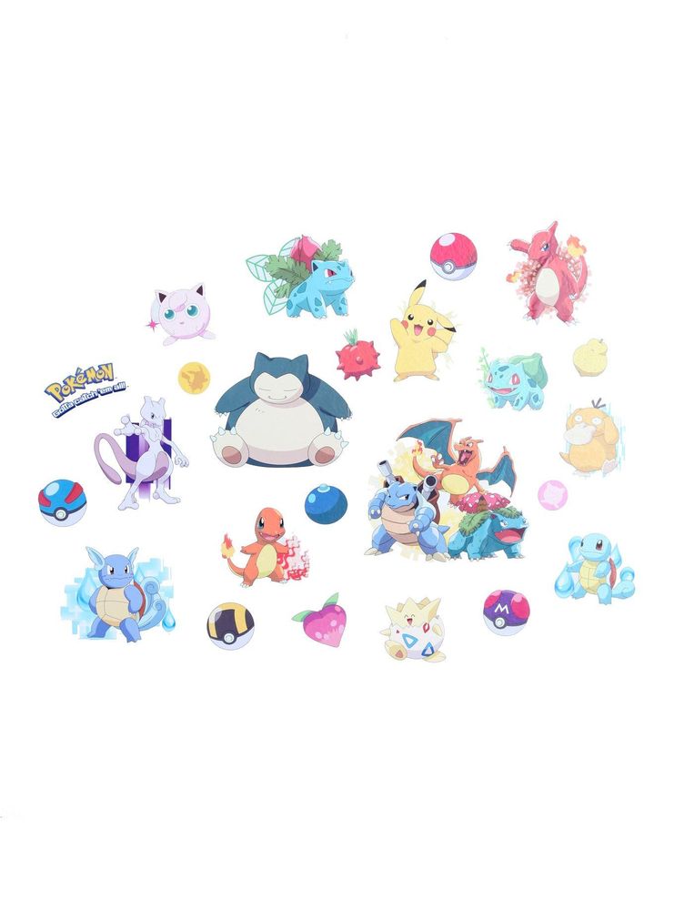 Pokémon Characters Wall Decals