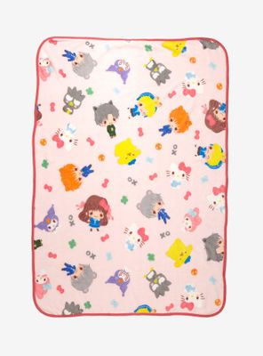 Fruits Basket x Hello Kitty and Friends Characters Allover Print Throw - BoxLunch Exclusive