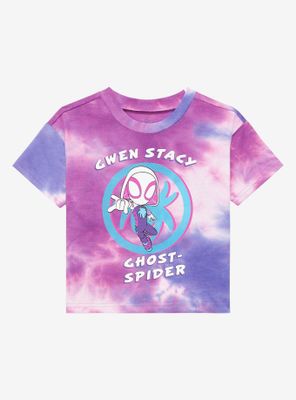 Marvel Spider-Man Chibi Gwen Stacy Tie-Dye Toddler T-Shirt - BoxLunch Exclusive