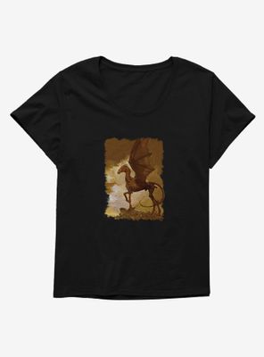 Harry Potter Thestral Painting Womens T-Shirt Plus