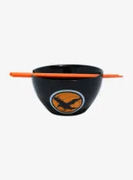 Haikyu!! Karasuno Crows Logo Ramen Bowl with Chopstick Set