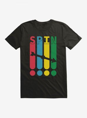 Twister Board Game Colorful Arrow Spin! Logo T-Shirt