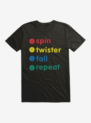 Twister Classic Board Game Spin Fall Repeat T-Shirt