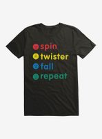 Twister Classic Board Game Spin Fall Repeat T-Shirt