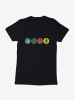 Twister Board Game Colorful Foot And Hand Instructions Logo Womens T-Shirt