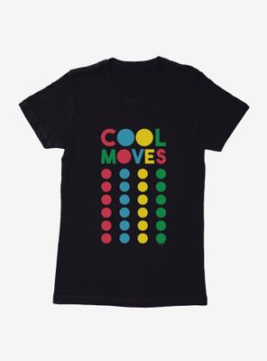 Twister Board Game Cool Moves Colorful Dots Logo Womens T-Shirt