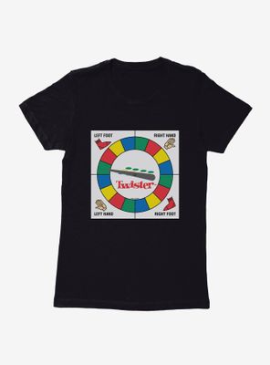 Twister Board Game Vintage Spinner Logo Womens T-Shirt