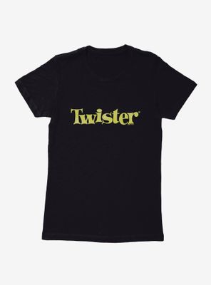 Twister Board Game Vintage Yellow Logo Womens T-Shirt