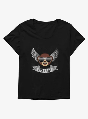 Emoji Rock 'n' Roll Monkey Girls T-Shirt Plus