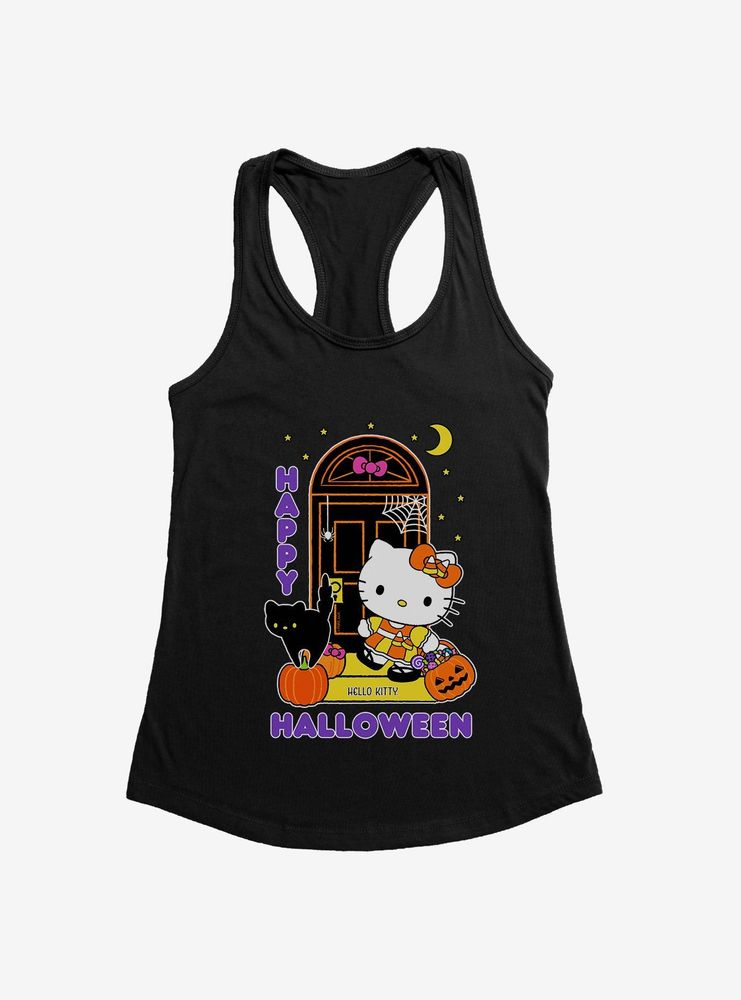 Hello Kitty Trick Or Treating Womens Tank Top