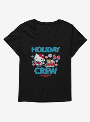 Hello Kitty Holiday Crew Sled Womens T-Shirt Plus