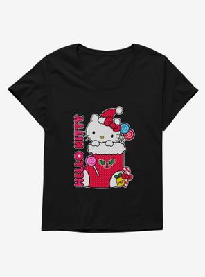 Hello Kitty Sweet Stocking Womens T-Shirt Plus
