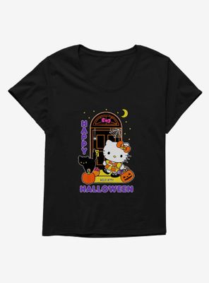 Hello Kitty Trick Or Treating Womens T-Shirt Plus