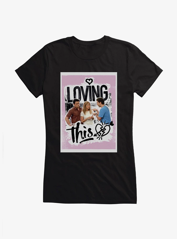 Friends Joey Ross Rachel Loving Girls T-Shirt