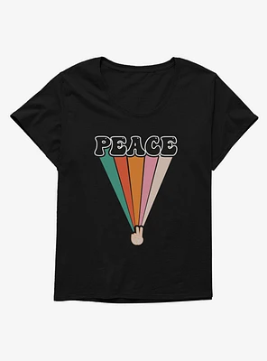 Emoji Peace Girls T-Shirt Plus