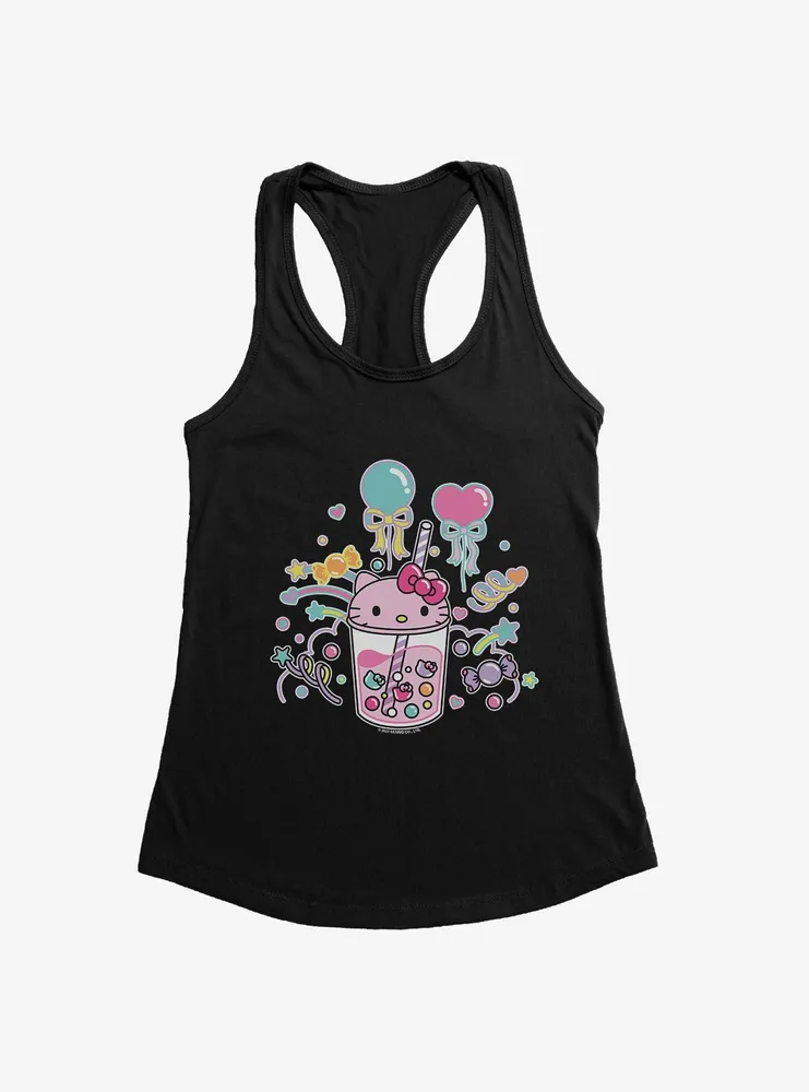 Hello Kitty Sugar Rush Candy Boba Womens Tank Top