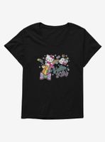 Hello Kitty Sugar Rush Candy Rainbow Womens T-Shirt Plus