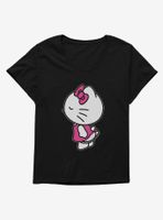 Hello Kitty Sugar Rush Shy Away Womens T-Shirt Plus