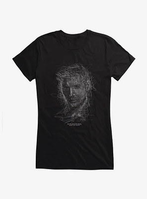 Supernatural Dean Squiggle Sketch Girl's T-Shirt