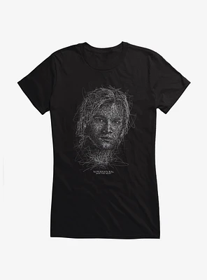 Supernatural Sam Squiggle Sketch Girl's T-Shirt
