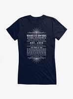 Supernatural The Winchester Brothers Girl's T-Shirt