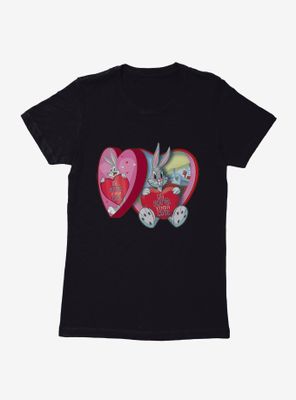 Looney Tunes Kinda Cute Valentine Bugs Bunny Womens T-Shirt