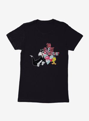 Looney Tunes Sylvester And Tweety Sweet Together Womens T-Shirt