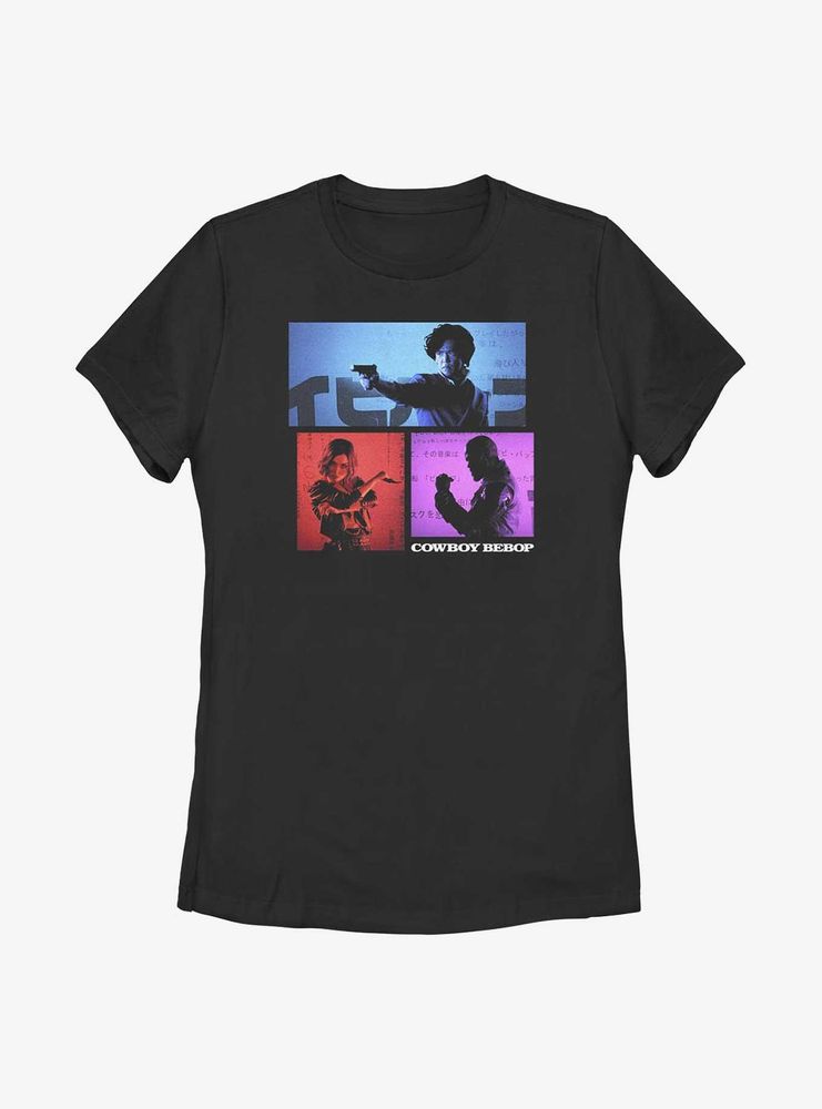 Cowboy Bebop Trio Box Up Womens T-Shirt