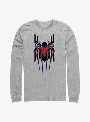 Marvel Spider-Man Triple Emblem Stacked Long-Sleeve T-Shirt