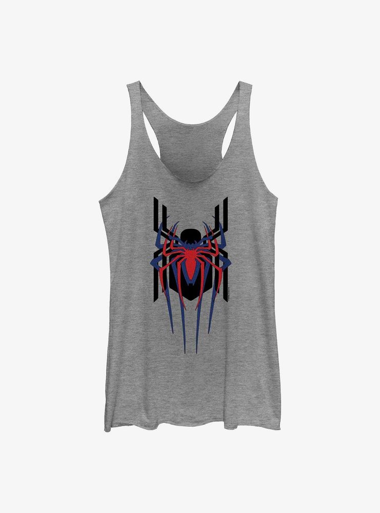 Marvel Spider-Man Triple Emblem Stacked Womens Tank Top