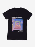 Vaporwave Computer Love Womens T-Shirt