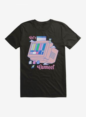 Vaporwave Let's Connect T-Shirt