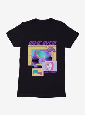 Vaporwave Game Over Record Womens T-Shirt