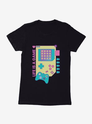 Vaporwave Life Is A Game Womens T-Shirt