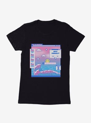 Vaporwave Save The Beaches Womens T-Shirt