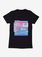 Vaporwave Save The Beaches Womens T-Shirt